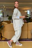 Made in Italy Lagenlook Chill Sweatshirt Stone - /1 